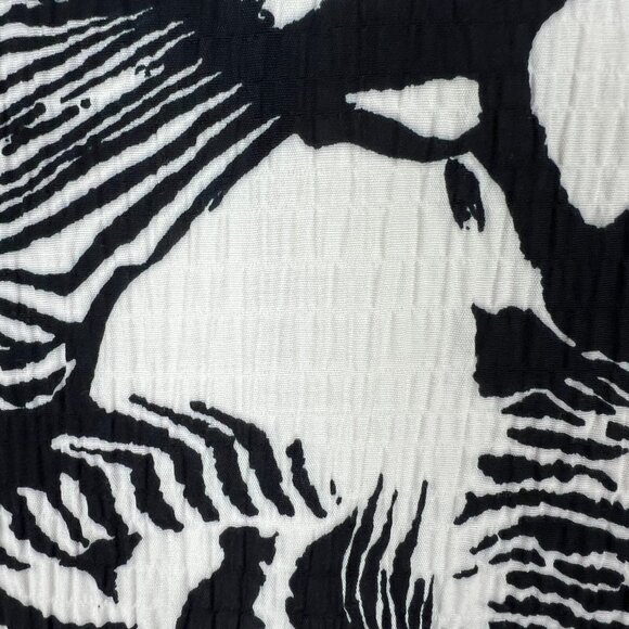 CAROLINE ROSE Jacket Topper Womens 3X White Black Textured Zip‎ Up Artsy Animal - Picture 9 of 13